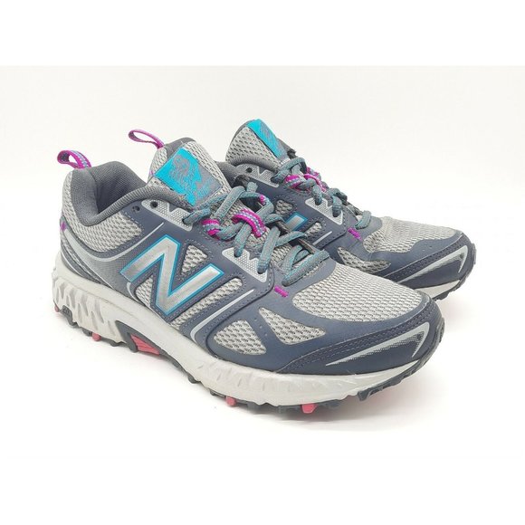 Women's Size 7.5 New Balance 412 V3  Trail Running Shoes. Blue Pink Gray - Picture 4 of 9